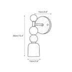 Flume Alabaster Wall Lamp Natural Stone LED Elongated Form Bedroom Living Room — 3 Size Options