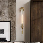 Lucian Farmhouse Indoor Wall Lamp with Glass Shade
