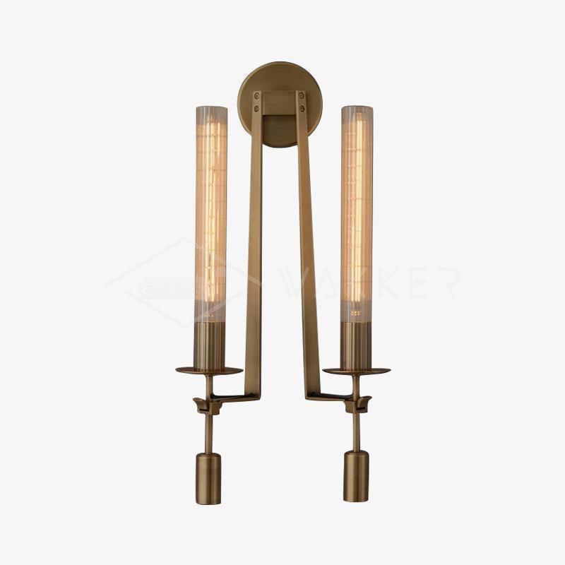 Lucian Farmhouse Indoor Wall Lamp with Glass Shade