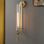 Lucian Farmhouse Indoor Wall Lamp with Glass Shade