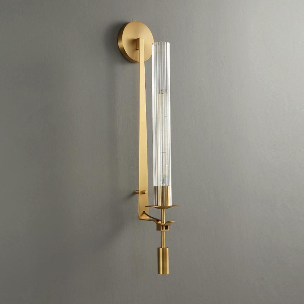 Lucian Farmhouse Indoor Wall Lamp with Glass Shade
