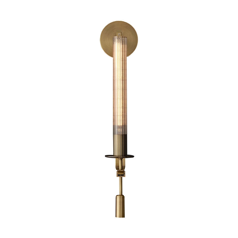 Lucian Farmhouse Indoor Wall Lamp with Glass Shade