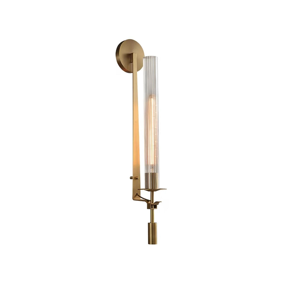 Lucian Farmhouse Indoor Wall Lamp with Glass Shade