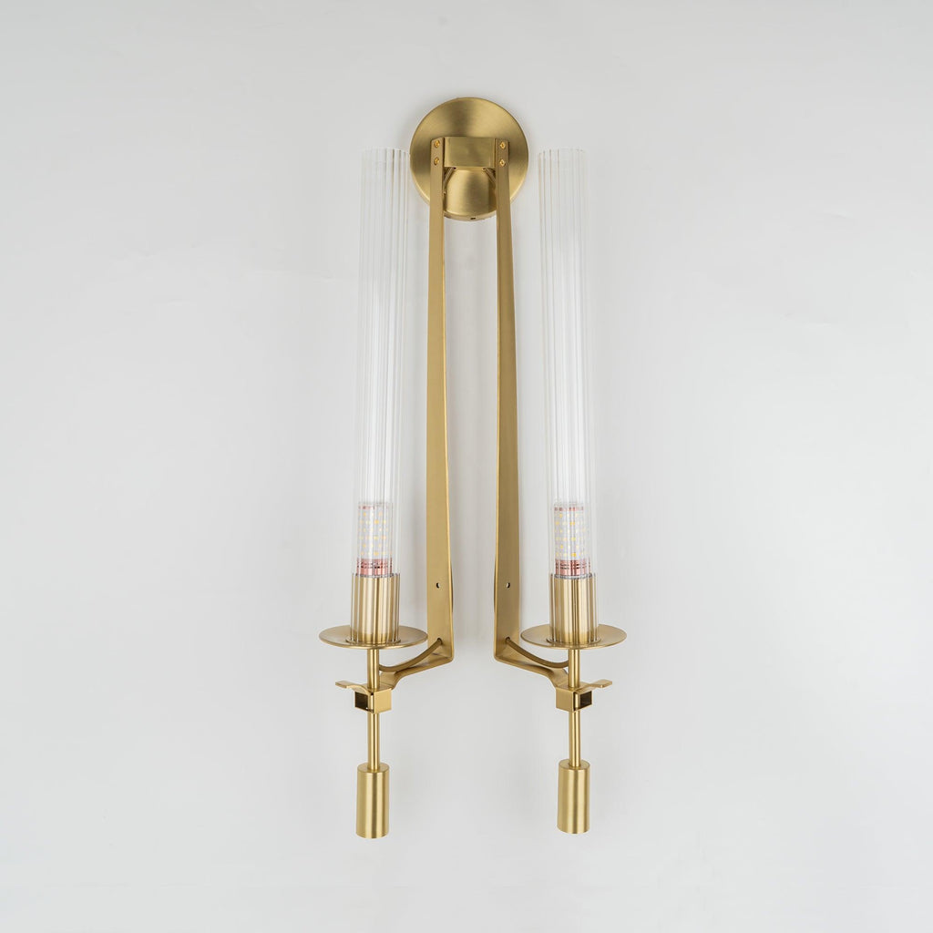 Lucian Farmhouse Indoor Wall Lamp with Glass Shade