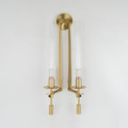 Lucian Farmhouse Indoor Wall Lamp with Glass Shade