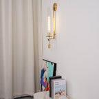 Lucian Farmhouse Indoor Wall Lamp with Glass Shade