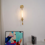 Lucian Farmhouse Indoor Wall Lamp with Glass Shade