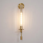 Lucian Farmhouse Indoor Wall Lamp with Glass Shade