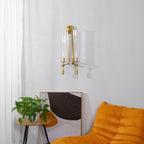 Lucian Farmhouse Indoor Wall Lamp with Glass Shade