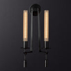 Lucian Farmhouse Indoor Wall Lamp with Glass Shade