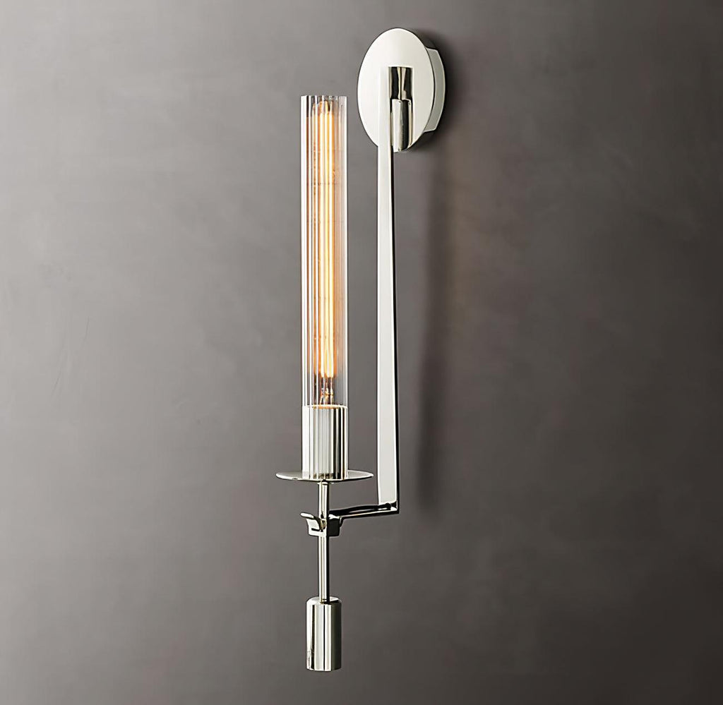 Lucian Farmhouse Indoor Wall Lamp with Glass Shade