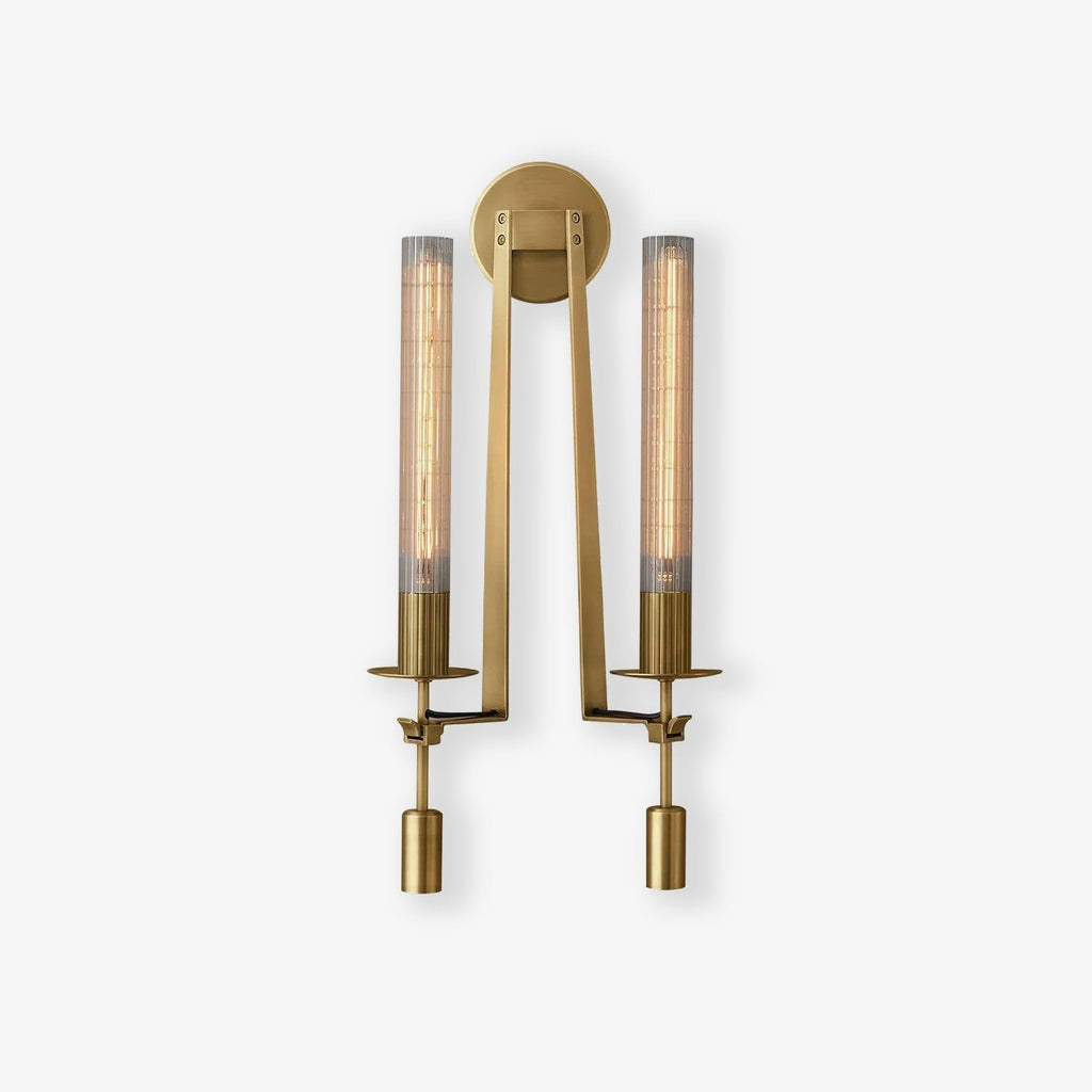 Lucian Farmhouse Indoor Wall Lamp with Glass Shade