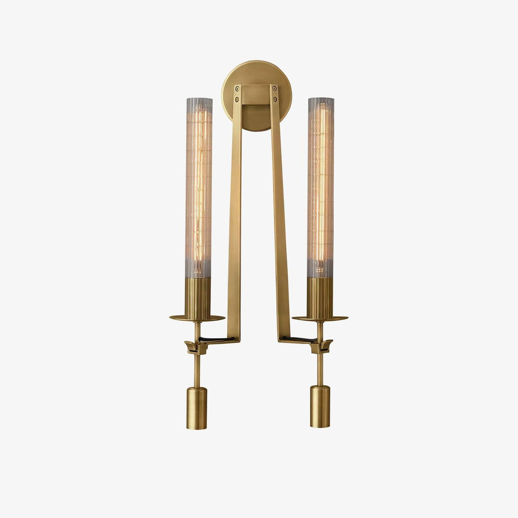 Lucian Farmhouse Indoor Wall Lamp with Glass Shade