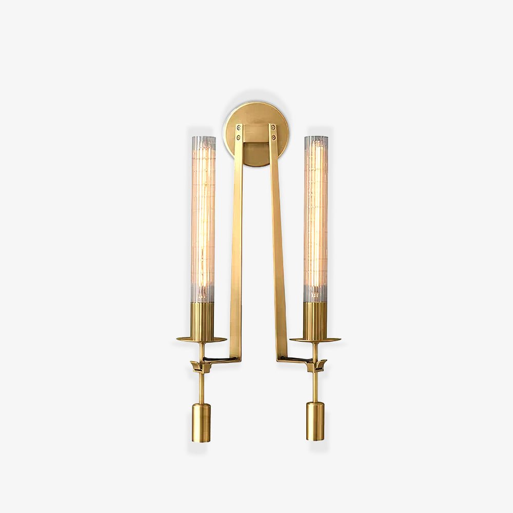 Lucian Farmhouse Indoor Wall Lamp with Glass Shade
