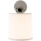 Iris Farmhouse Wall Lamp with Cylindrical Fabric Shade