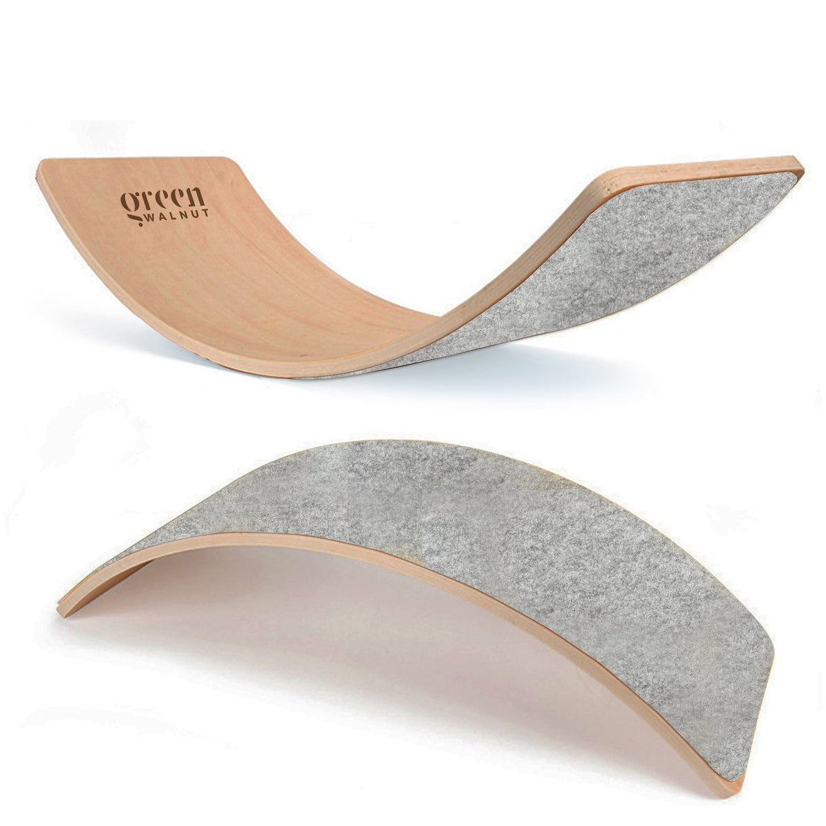 Large Wooden Balance Board (With Coloured Felt)
