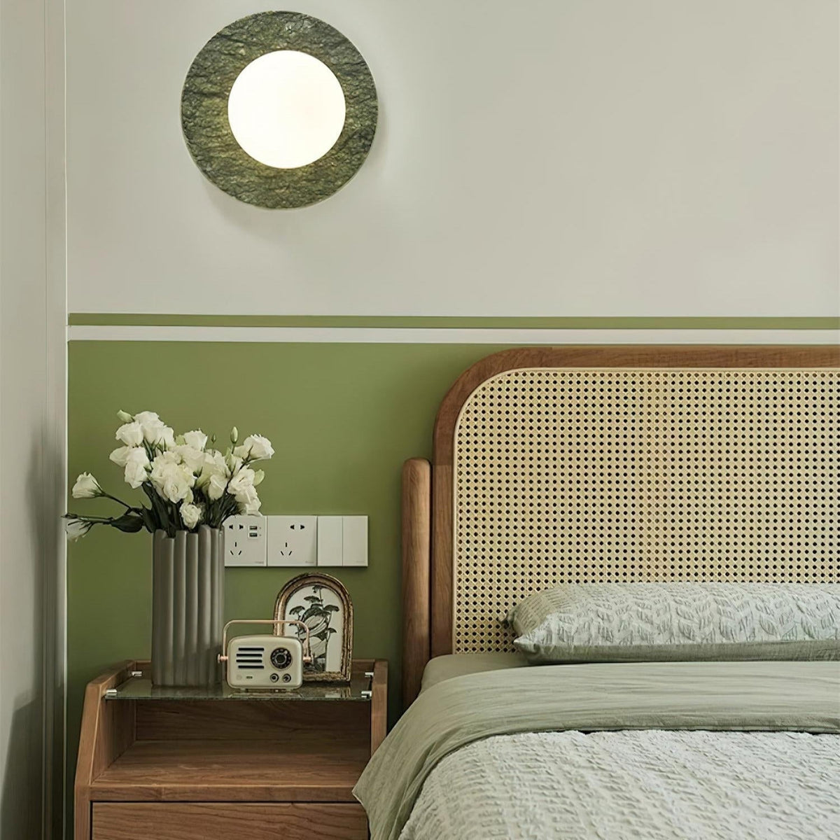 Enox Minimalist Marble Globe Wall Lamp