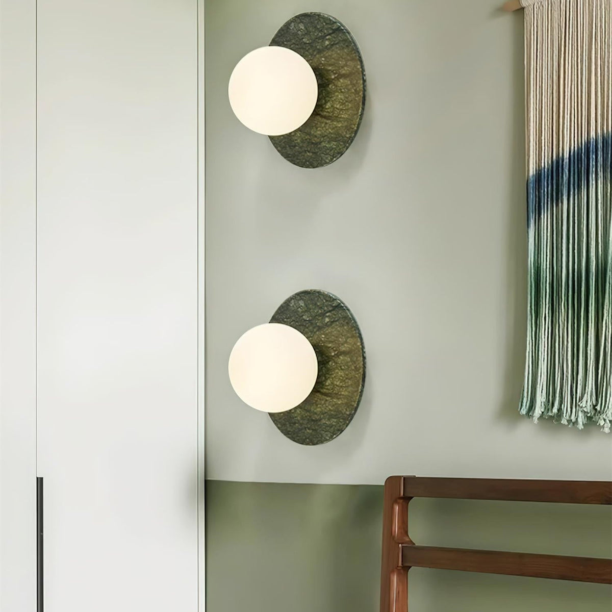 Enox Minimalist Marble Globe Wall Lamp