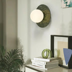 Enox Minimalist Marble Globe Wall Lamp