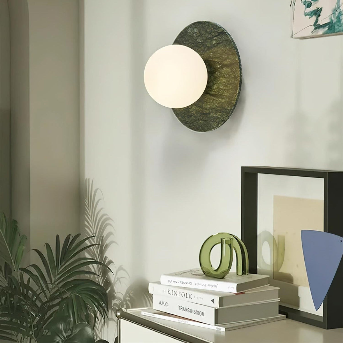 Enox Minimalist Marble Globe Wall Lamp