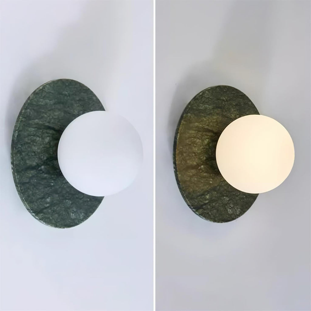 Enox Minimalist Marble Globe Wall Lamp