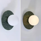 Enox Minimalist Marble Globe Wall Lamp