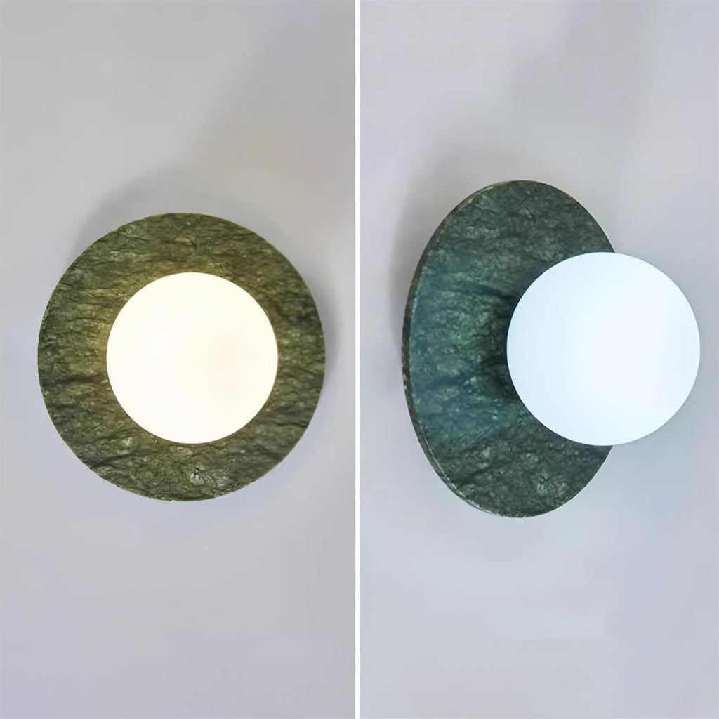 Enox Minimalist Marble Globe Wall Lamp
