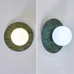 Enox Minimalist Marble Globe Wall Lamp