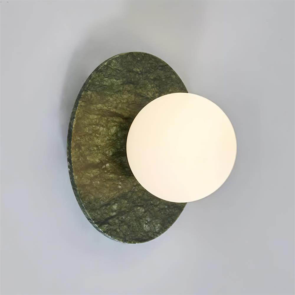 Enox Minimalist Marble Globe Wall Lamp