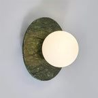 Enox Minimalist Marble Globe Wall Lamp