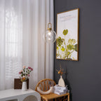 Clear Glass Cylinder Pendant Light Minimalist Hardwired Dining Room Bedroom — 3 Sizes Transparent Frosted