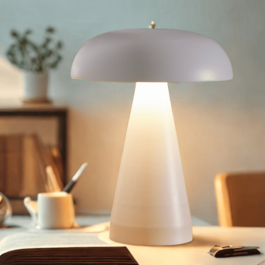 Retro Mushroom LED Table Lamp Rechargeable Touch Sensor Dimmable Bedside Night Light — 5 Colors