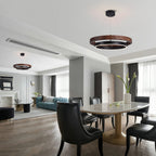 Acorn Ring Wood Chandelier