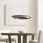 Acorn Ring Wood Chandelier