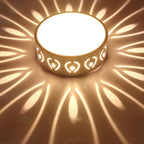 Modern Round LED Flush Mount Ceiling Light Dimmable Bedroom Living Room — Warm Cool Color