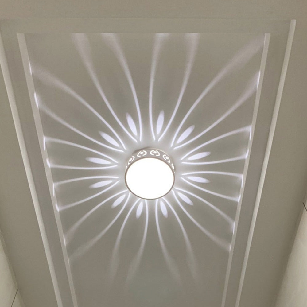 Modern Round LED Flush Mount Ceiling Light Dimmable Bedroom Living Room — Warm Cool Color