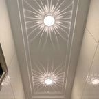 Modern Round LED Flush Mount Ceiling Light Dimmable Bedroom Living Room — Warm Cool Color