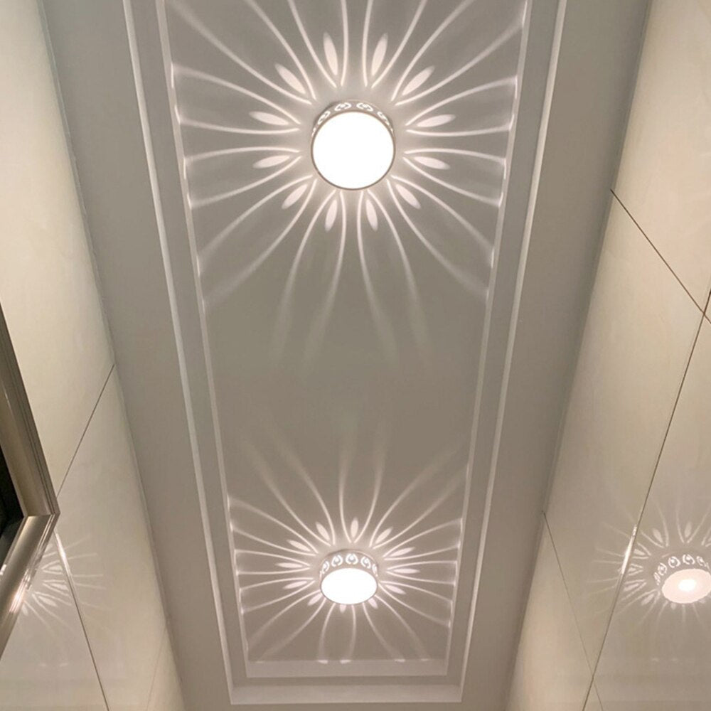 Modern Round LED Flush Mount Ceiling Light Dimmable Bedroom Living Room — Warm Cool Color