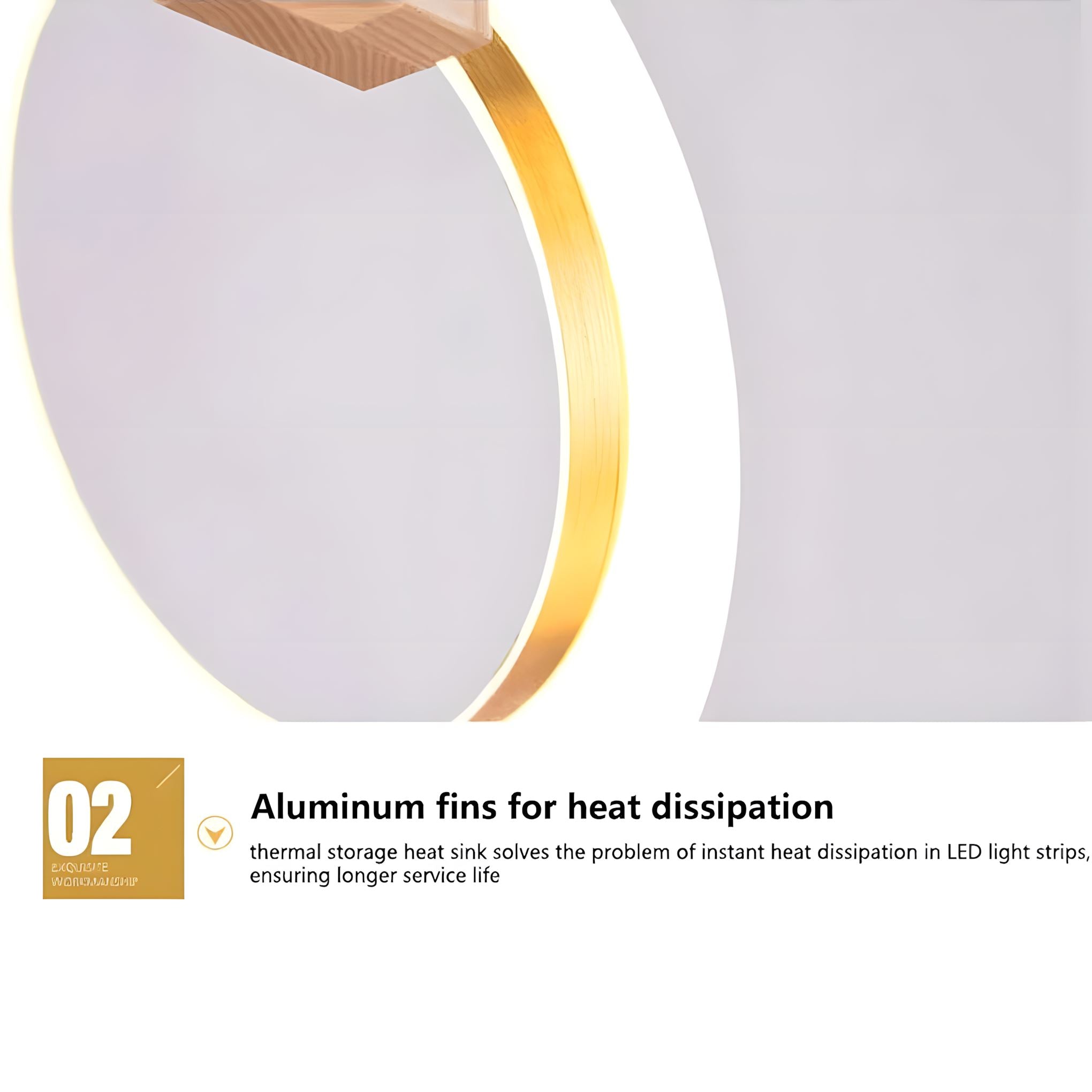 HALO Wood Ring LED Chandelier Dimmable Dining Room Living Room Staircase — 1 to 5 Rings