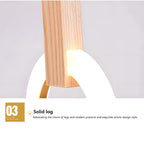 HALO Wood Ring LED Chandelier Dimmable Dining Room Living Room Staircase — 1 to 5 Rings