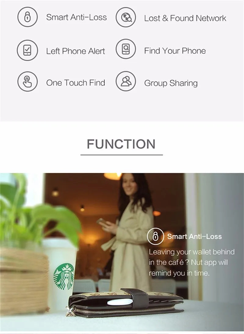 Smart Item Tracker Tag – Bluetooth Key Finder for Luggage, Wallet & Bags