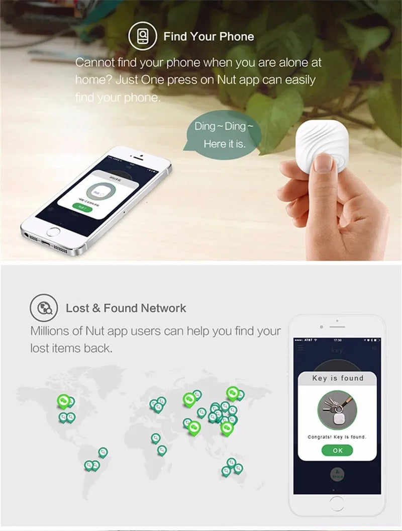 Smart Item Tracker Tag – Bluetooth Key Finder for Luggage, Wallet & Bags