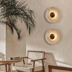 Ritta Sun Travertine Wall Light – Elegant Natural Stone Accent Lighting