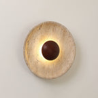 Ritta Sun Travertine Wall Light – Elegant Natural Stone Accent Lighting