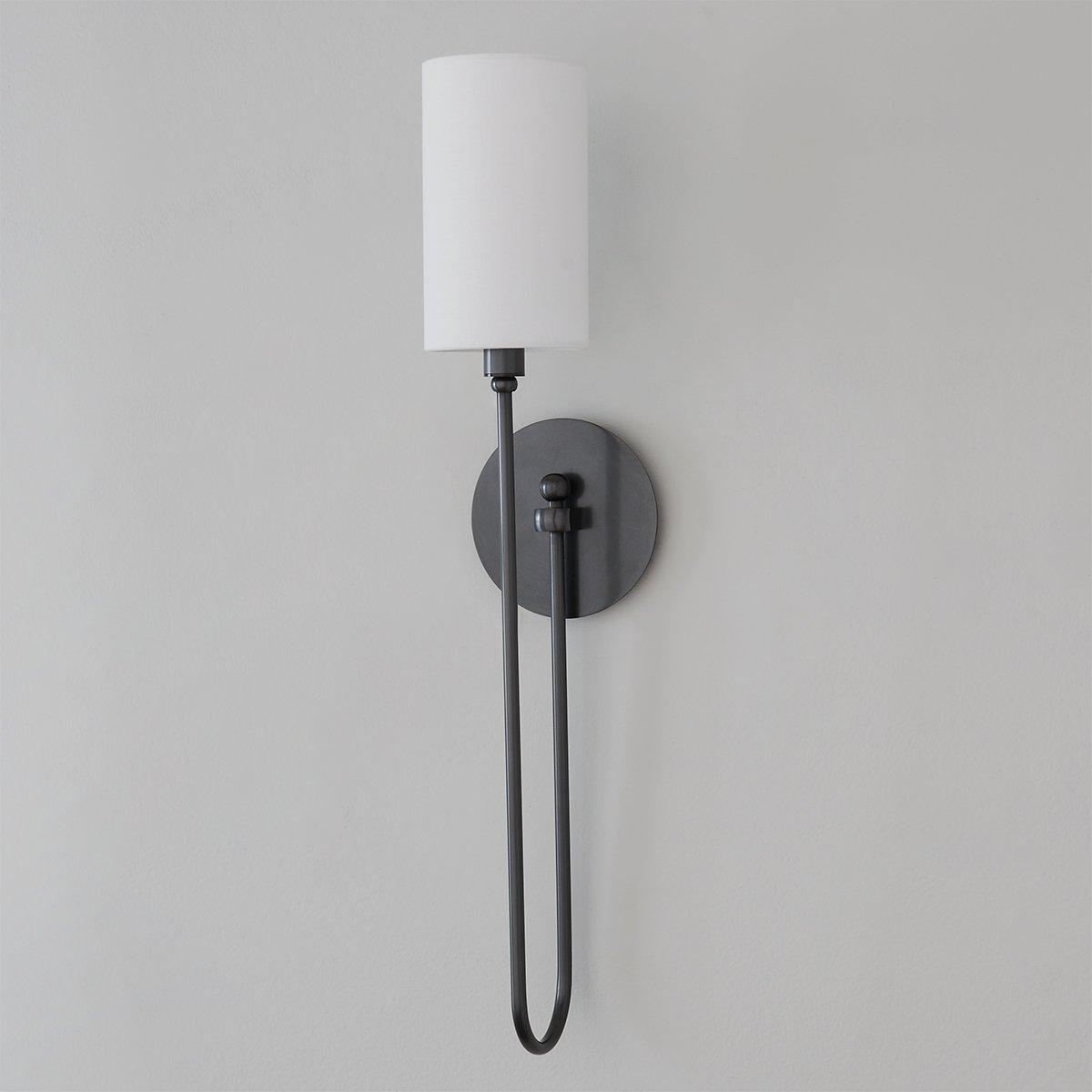 Harlem Rattan Woven Wall Lamp Warm LED Bedroom Living Room Restaurant — Natural Brown Black