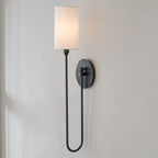 Harlem Rattan Woven Wall Lamp Warm LED Bedroom Living Room Restaurant — Natural Brown Black