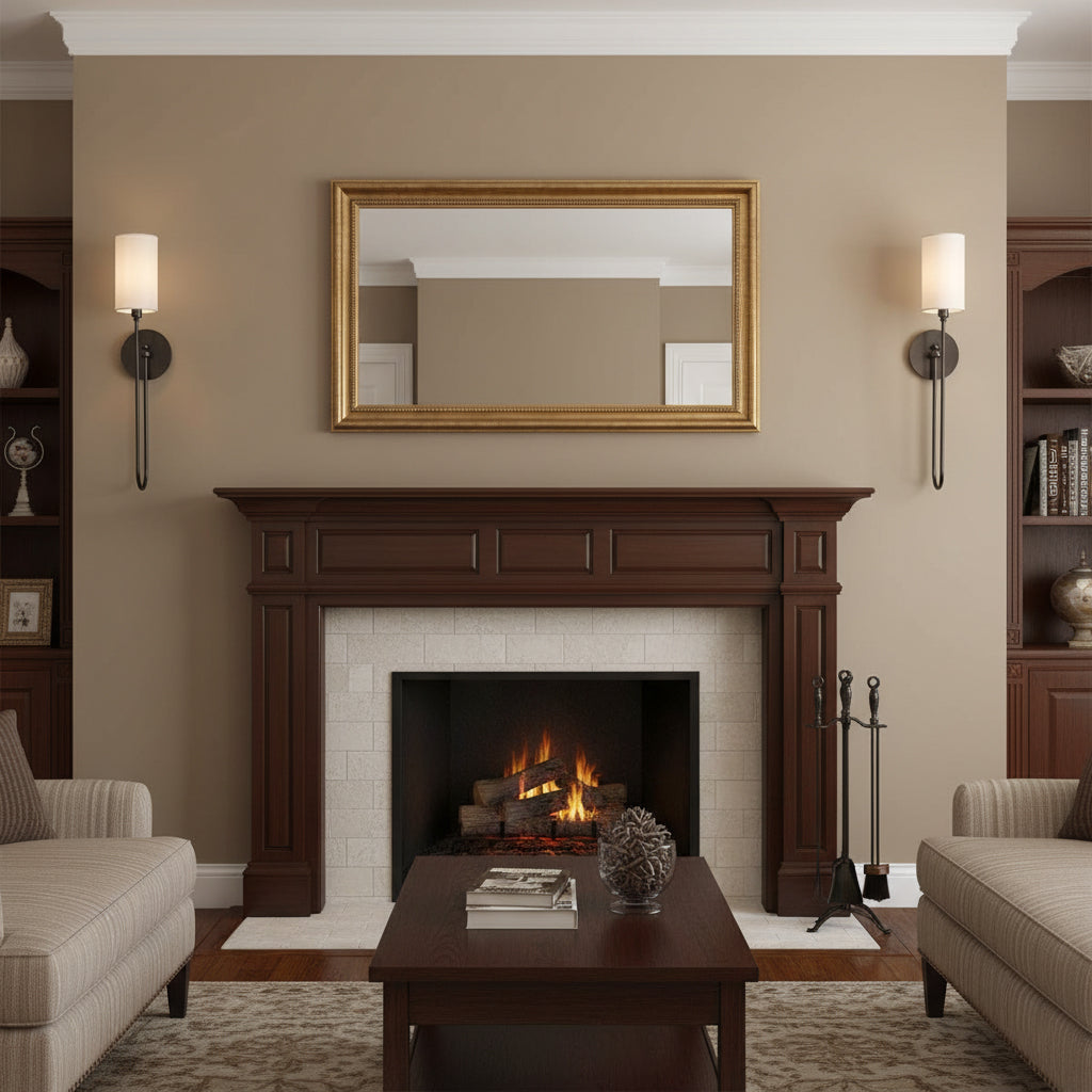 Harlem Rattan Woven Wall Lamp Warm LED Bedroom Living Room Restaurant — Natural Brown Black