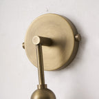 Harlin Alabaster Wall Lamp Brass Black Nickel Hallway Bedroom Bathroom — 1 to 2 Heads