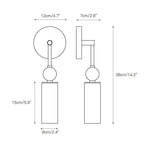 Harlin Alabaster Wall Lamp Brass Black Nickel Hallway Bedroom Bathroom — 1 to 2 Heads