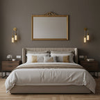 Harlin Alabaster Wall Lamp Brass Black Nickel Hallway Bedroom Bathroom — 1 to 2 Heads